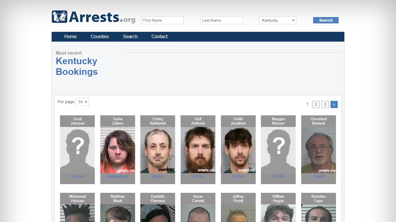 Kentucky Arrests and Inmate Search